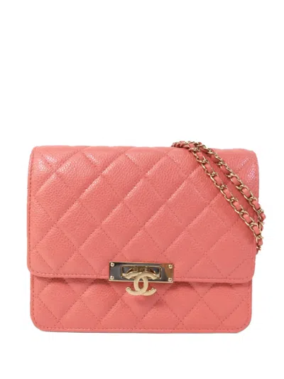 Chanel Cc Turn-lock Shoulder Bag In Pink