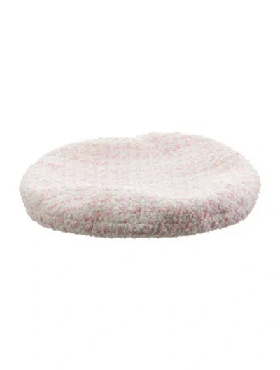 Pre-owned Chanel Cc Tweed Beret In Multi