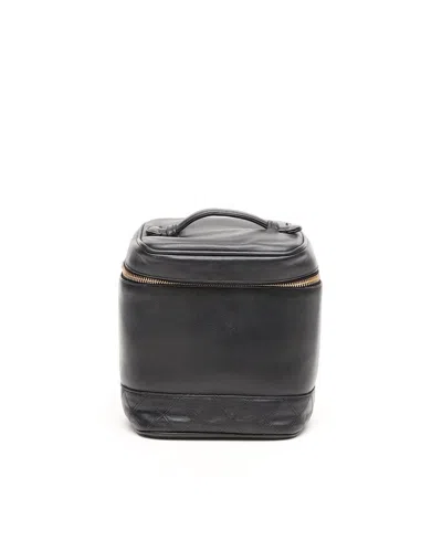 Pre-owned Chanel Cc Vanity Bag In Black