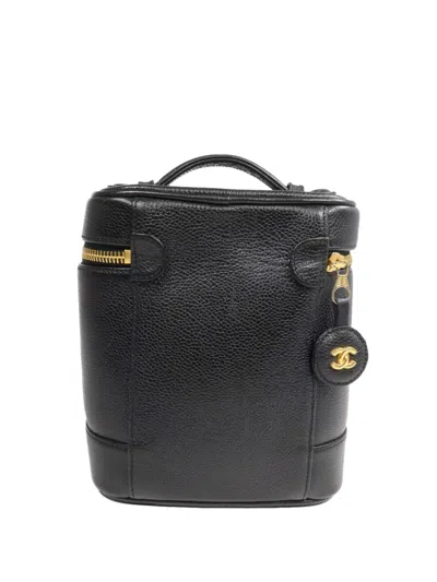 Pre-owned Chanel Cc Vanity Case In Black