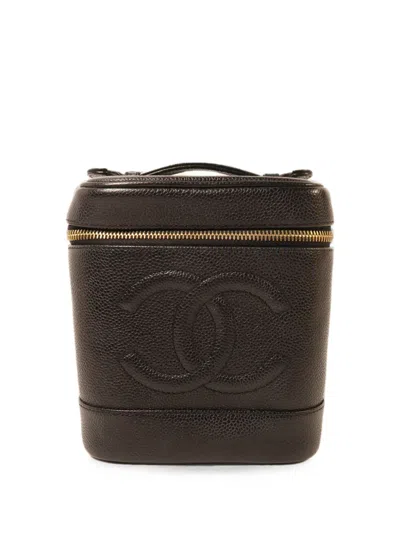 Pre-owned Chanel Cc Vanity Case In Black