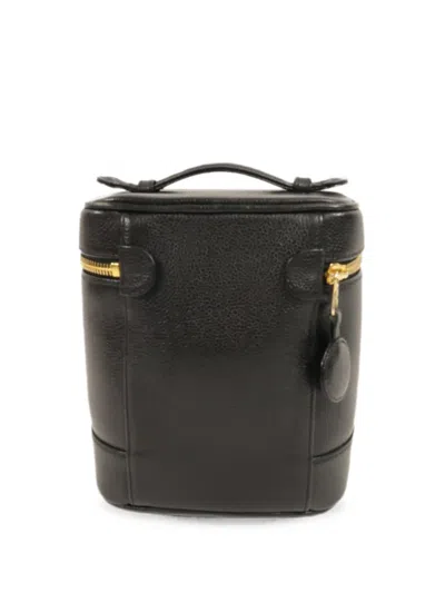 Pre-owned Chanel Cc Vanity Handbag In Black