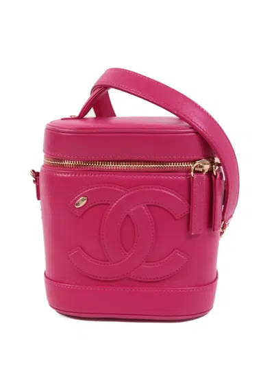 Pre-owned Chanel Cc Vanity Shoulder Bag In Pink