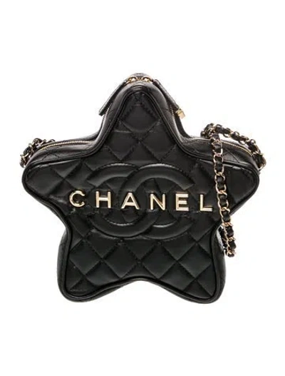 Pre-owned Chanel Cc Walk Of Fame In Black