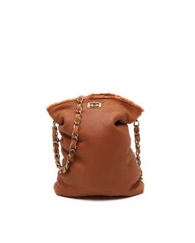 Pre-owned Chanel Cc Wool Chain Bag