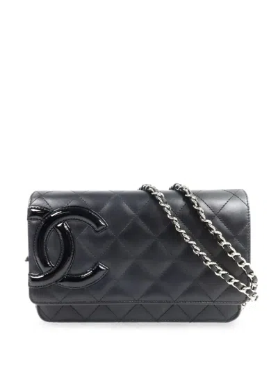 Pre-owned Chanel Cc-logo Shoulder Bag In Black
