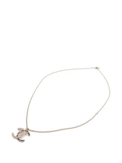 Pre-owned Chanel Cc-pendant Necklace In Gold