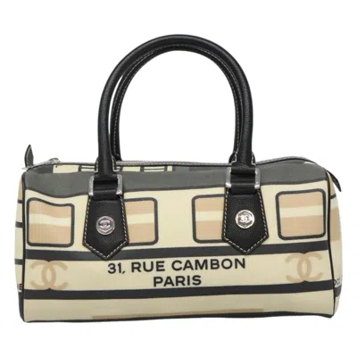 Pre-owned Chanel Central Station Beige Canvas Travel Bag ()