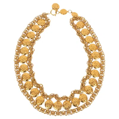 Pre-owned Chanel Chain Belt 1990s In Brown