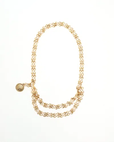 Pre-owned Chanel Chain Belt In Gold