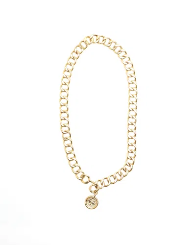 Pre-owned Chanel Chain Belt In Gold