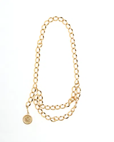 Pre-owned Chanel Chain Belt In Gold