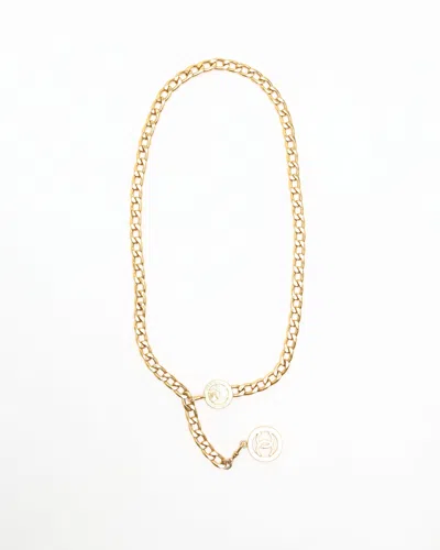 Pre-owned Chanel Chain Belt In Gold