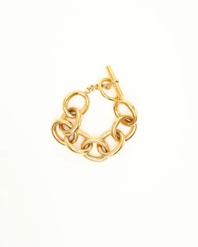 Pre-owned Chanel Chain Bracelet In Gold