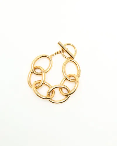Pre-owned Chanel Chain Bracelet In Gold