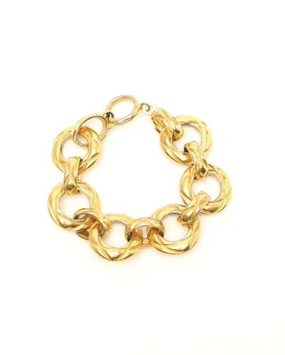 Pre-owned Chanel Chain Bracelet In Gold