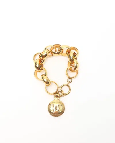 Pre-owned Chanel Chain Bracelet In Gold