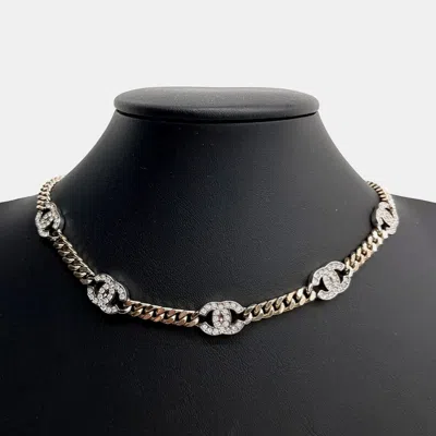 Pre-owned Chanel Chain Choker Necklace In Multicolor