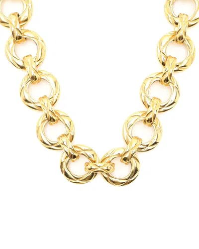 Pre-owned Chanel Chain Necklace In Yellow