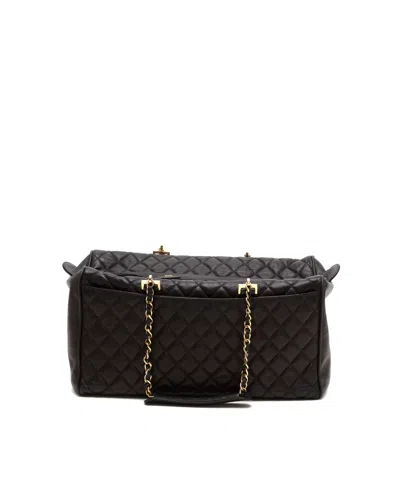 Chanel Chain Shoulder Bag In Black