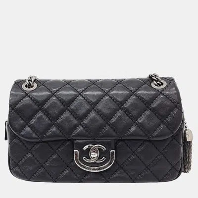 Pre-owned Chanel Chain Shoulder Bag In Black