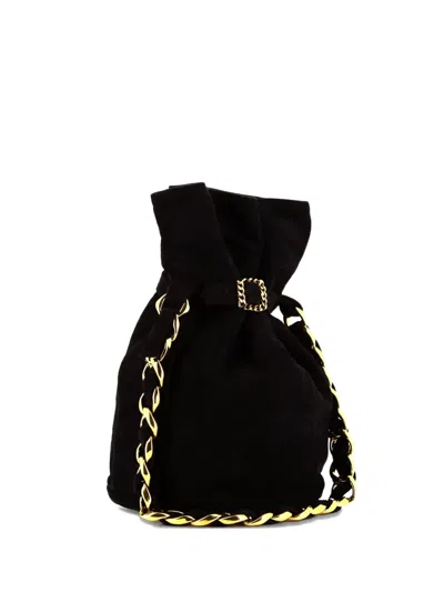 Pre-owned Chanel Chain-strap Clutch Bag In Black