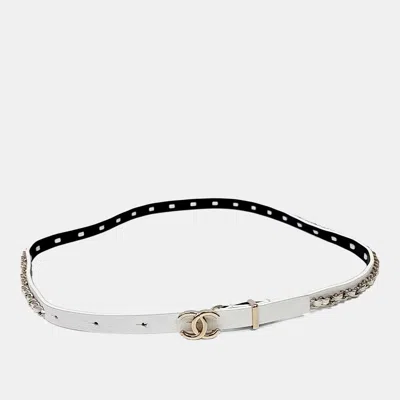 Pre-owned Chanel Chain-decorated Belt In Multicolor