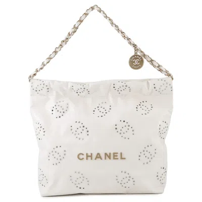 Pre-owned Chanel Champagne Gold Leather Shoulder Bag () In Multi