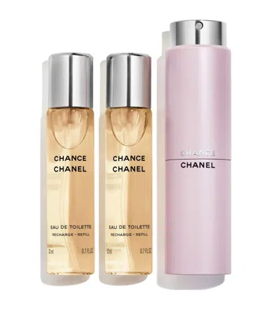 Chanel Chance Eau De Toilette Twist And Spray In White