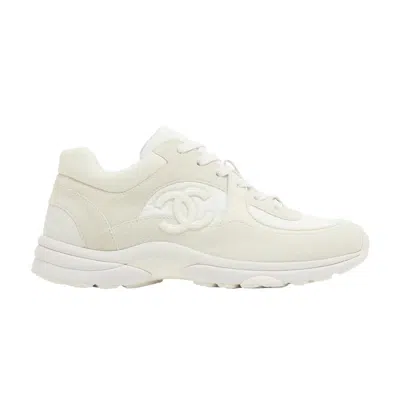 Pre-owned Chanel Cc Logo Sneaker 'white' | Men's Size 10
