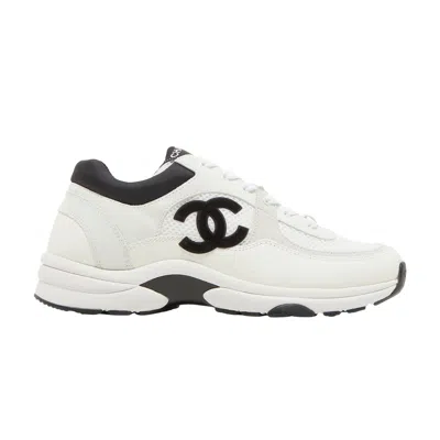 Pre-owned Chanel Wmns Cc Logo Sneaker 'white Black' | Women's Size 36.5