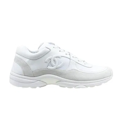 Pre-owned Chanel Wmns Cc Logo Sneaker 'white' | Women's Size 35