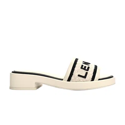 Pre-owned Chanel Wmns Mules 'ivory Black' | Cream | Women's Size 37.5 In White