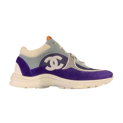 Pre-owned Chanel Wmns Sneaker 'purple Navy' | Women's Size 36