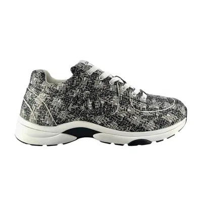 Pre-owned Chanel Wmns Sport Runner Sneaker 'grey Tweed' | Women's Size 40 In Gray