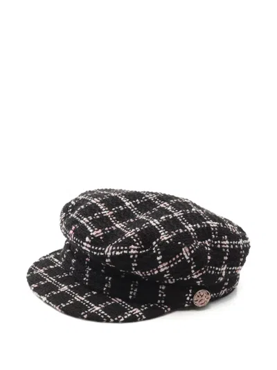 Pre-owned Chanel Checked Wool Beret