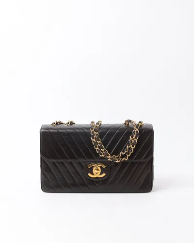Pre-owned Chanel Chevron Maxi Single Flap Bag