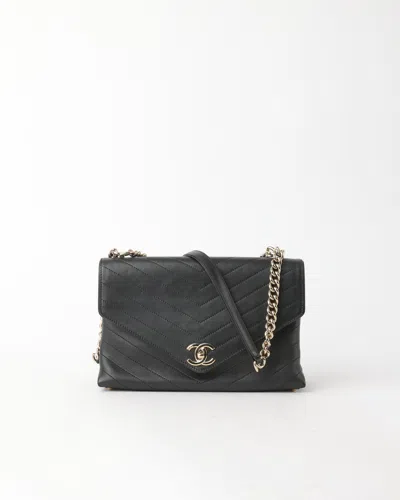 Pre-owned Chanel Chevron Single Flap Bag
