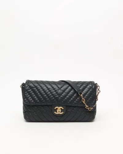 Pre-owned Chanel Chevron Single Flap Bag