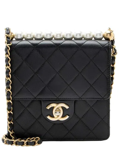 Pre-owned Chanel Chic Pearls Small Vertical Flap Bag (authentic Pre-loved)