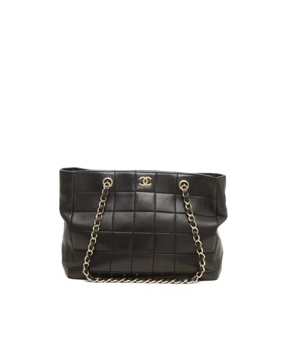 Chanel Choco Bar Chocolate Tote Bag In Black