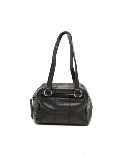 Chanel Choco Bar Handbag In Black