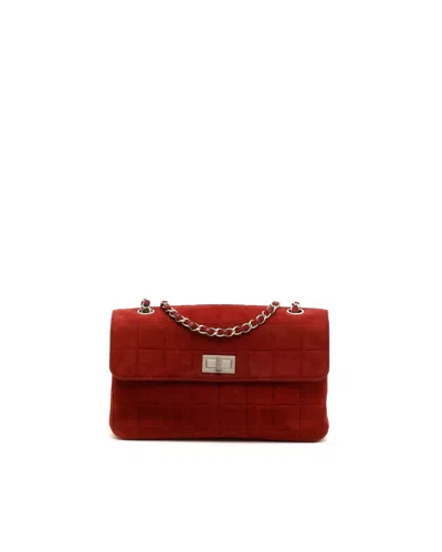 Chanel Chocolate Bar 2.55 Reissue Flap Bag In Red
