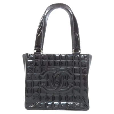 Pre-owned Chanel Chocolate Bar Black Tote Bag ()