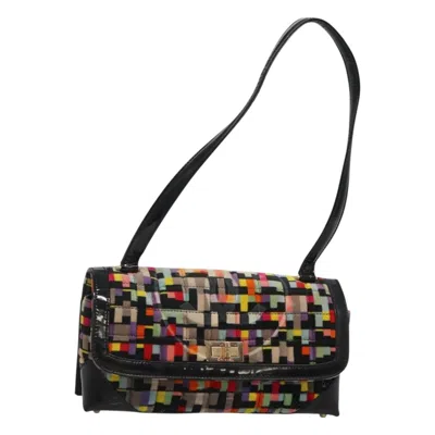 Pre-owned Chanel Chocolate Bar Medallion Flap Bag Quilted Calfskin Multicolour Velvet Bag ()