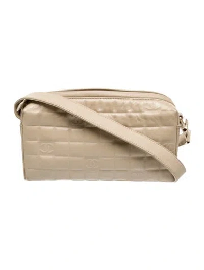 Pre-owned Chanel Chocolate Bar Pochette In Neutral