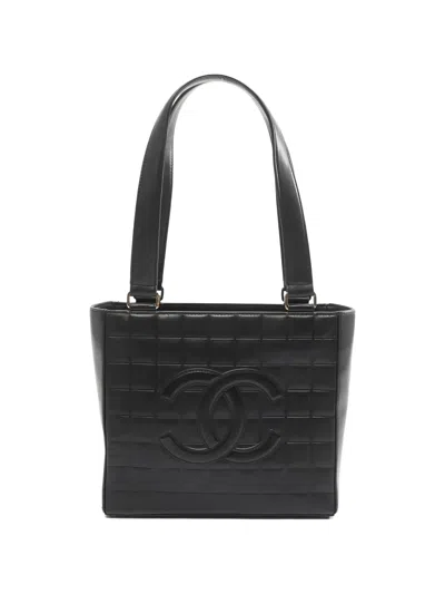 Pre-owned Chanel Chocolate Bar Shoulder Bag In Black