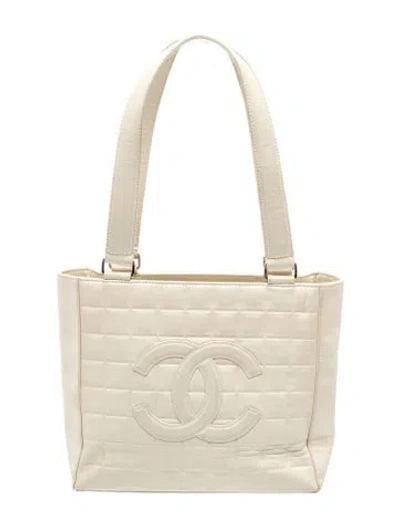 Pre-owned Chanel Chocolate Bar Tote In Neutral