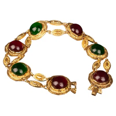 Pre-owned Chanel Choker Necklace By Goossens Circa 1980 In Multi