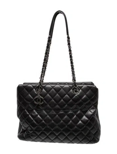 Pre-owned Chanel City Shopping Tote In Black